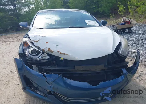 2014 Hyundai Elantra Limited from USA, damaged, VIN KMHDH4AE3EU057400